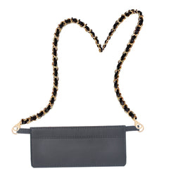 Nylon Wallet Insert + PU Chain Set Turn Your Long Wallet Into a Chic Shoulder Bag
