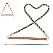 PU Wallet Insert + PU Chian Set Strap Turn Your Wallet Into a Chic Shoulder Bag