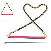 PU Wallet Insert + PU Chian Set Strap Turn Your Wallet Into a Chic Shoulder Bag