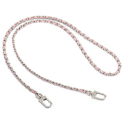 Adjustable Silver Chain Strap with PU Leather — Replacement Shoulder Strap for Handbags & Crossbody Bags