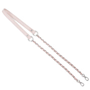 Silver Chain Strap with PU Leather - Pink - Replacement Shoulder Strap for Crossbody Bags