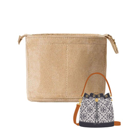 Suede Purse Organizer Insert for Tory Burch Bucket Shoulder Bag Organizer Inserts