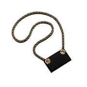 Turn Your Wallet Into a Chic Crossbody – Felt Insert + Gold Chain Set