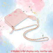 Adjustable Silver Chain Strap with PU Leather — Replacement Shoulder Strap for Handbags & Crossbody Bags