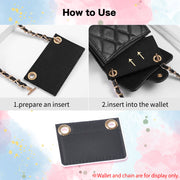 Nylon Wallet Insert + Chain Set Turn Your Wallet Into a Chic Shoulder Bag