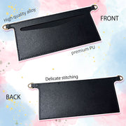 PU Wallet Insert and Gold Chain Set Turn Your Long Wallet Into a Chic Shoulder Bag