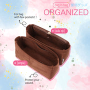 Suede Shoulder Bag Organizer Insert for Diane Shoulder Bag Organizer Inserts