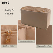 Purse Organizer Insert for LockMe Ever Waterproof Nylon with Zipper