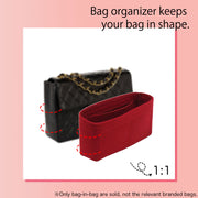 Purse Organizer Insert for Chanel Classic Flap 30/34 Shoulder Bag Felt Bag Organizer Bag In Bag