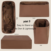 Purse Organizer Insert for Cluny Waterproof Nylon with Zipper