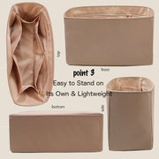Purse Organizer Insert for LockMe Ever Waterproof Nylon with Zipper