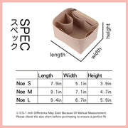 Felt Bag Organizer Insert for LV Noe Handbag Purse Inserts