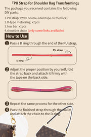 PU Wallet Insert Strap Turn Your Long Wallet Into a Chic Shoulder Bag