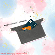 PU Wallet Insert and Gold Chain Set Turn Your Long Wallet Into a Chic Shoulder Bag