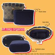 Felt Purse Organizer Insert for Tory Burch Monogram Bucket Bag Organizer Inserts