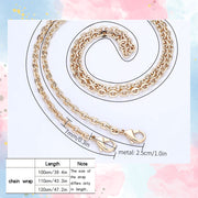 PU Wallet Insert and Gold Chain Set Turn Your Long Wallet Into a Chic Shoulder Bag