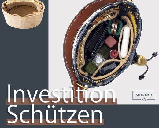 Mein Bucket Bag hat endlich Struktur (dank Wildleder-Organizer)