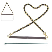 PU Wallet Insert + PU Chian Set Strap Turn Your Wallet Into a Chic Shoulder Bag