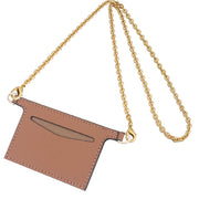 PU Wallet Insert and Gold Chain Set Turn Your Long Wallet Into a Chic Shoulder Bag