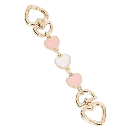 Adjustable Silver Chain Strap with PU Leather — Replacement Shoulder Strap for Handbags & Crossbody Bags