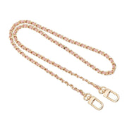 Adjustable Silver Chain Strap with PU Leather — Replacement Shoulder Strap for Handbags & Crossbody Bags