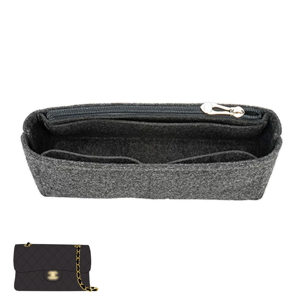 Flap Bag を内側から守る フェルトインナーバッグ