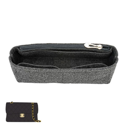 Flap Bag を内側から守る フェルトインナーバッグ