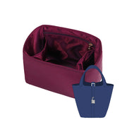 Purse Organizer Insert for Hermes Picotin Silk Handbag Organizer with Zipper