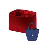 Purse Organizer Insert for Hermes Picotin Silk Handbag Organizer with Zipper
