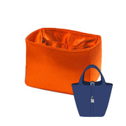 Purse Organizer Insert for Hermes Picotin Silk Handbag Organizer with Zipper
