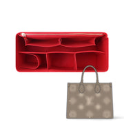 Purse Organizer Insert for LV On the GO Tote Felt Fabric Handbag Organizer