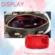 Suede Tote Bag Organizer Insert for Speedy Handbag Organizer Inserts