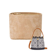 Suede Purse Organizer Insert for Tory Burch Bucket Shoulder Bag Organizer Inserts