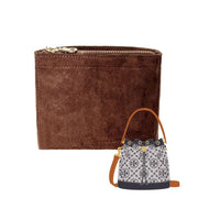 Suede Purse Organizer Insert for Tory Burch Bucket Shoulder Bag Organizer Inserts