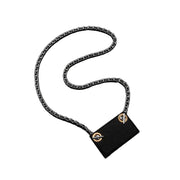Turn Your Wallet Into a Chic Crossbody – Felt Insert + Gold Chain Set