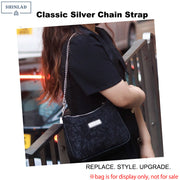 Classic Silver Chain Strap for Bags – Adjustable Replacement Shoulder Strap (60–120cm, 4 Styles)