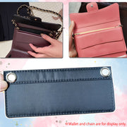 Nylon Wallet Insert + Chain Set Turn Your Long Wallet Into a Chic Crossbody Bag