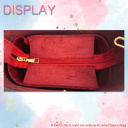 Suede Tote Bag Organizer Insert for All in BB Handbag Organizer Inserts