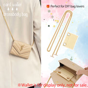 Turn Your Card Wallet Into a Chic Crossbody – Felt Wallet Insert + Chain Set for YSL Wallet