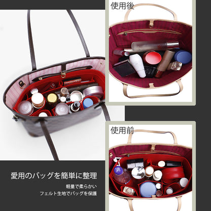 Coach Day Tote をすっきり整理する フェルトインナーバッグ