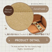 Felt Bag Organizer Insert for Fendi Sunshine Mini Purse Organizer