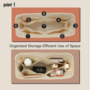 Purse Organizer Insert for Grbrielle Waterproof Nylon with Zipper