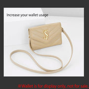 Turn Your Card Wallet Into a Chic Crossbody – Felt Wallet Insert + PU Strap Set for YSL