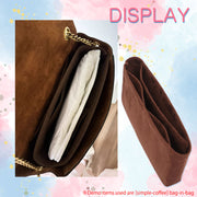 Suede Purse Organizer Insert for Kate Shoulder Bag Organizer Inserts