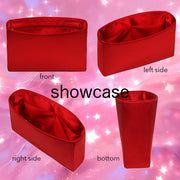 Purse Organizer Insert for Chanel Le Boy Silk Shoulder Bag Organizer with Zipper