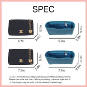 Geldbörsen-Organizer-Einsatz für Chanel Pearl Crush Schultertasche Organizer Filztasche in der Tasche