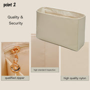 Purse Organizer Insert for Grbrielle Waterproof Nylon with Zipper