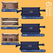 Filz-Geldbörsen-Organizer-Einsatz für MLB-Monogramm-Einkaufstaschen-Organizer