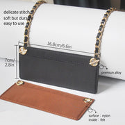Nylon Wallet Insert + Chain Set Turn Your Long Wallet Into a Chic Crossbody Bag