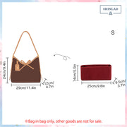 Suede Tote Bag Organizer Insert for Carry All Handbag Organizer Inserts